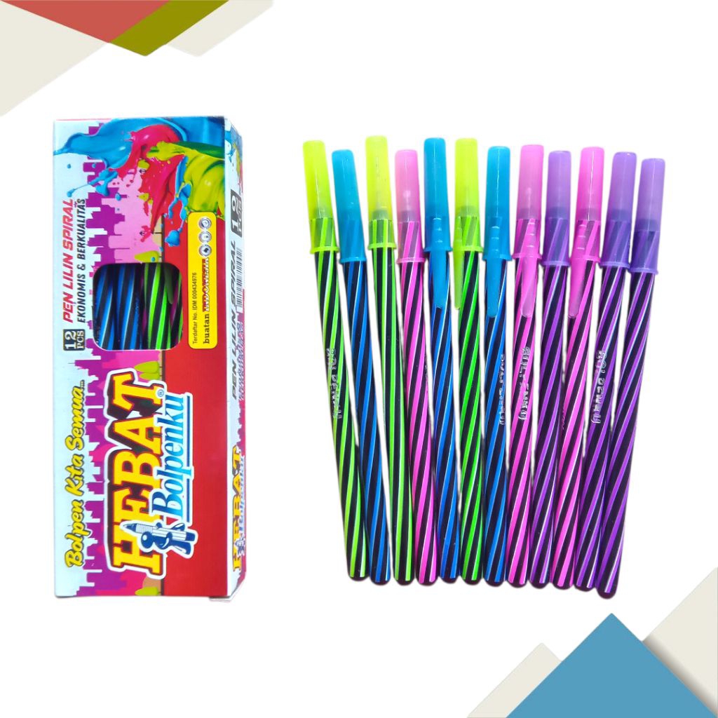 

Pulpen Lilin Bolpenku Grip Lilin Spiral 1 lusin