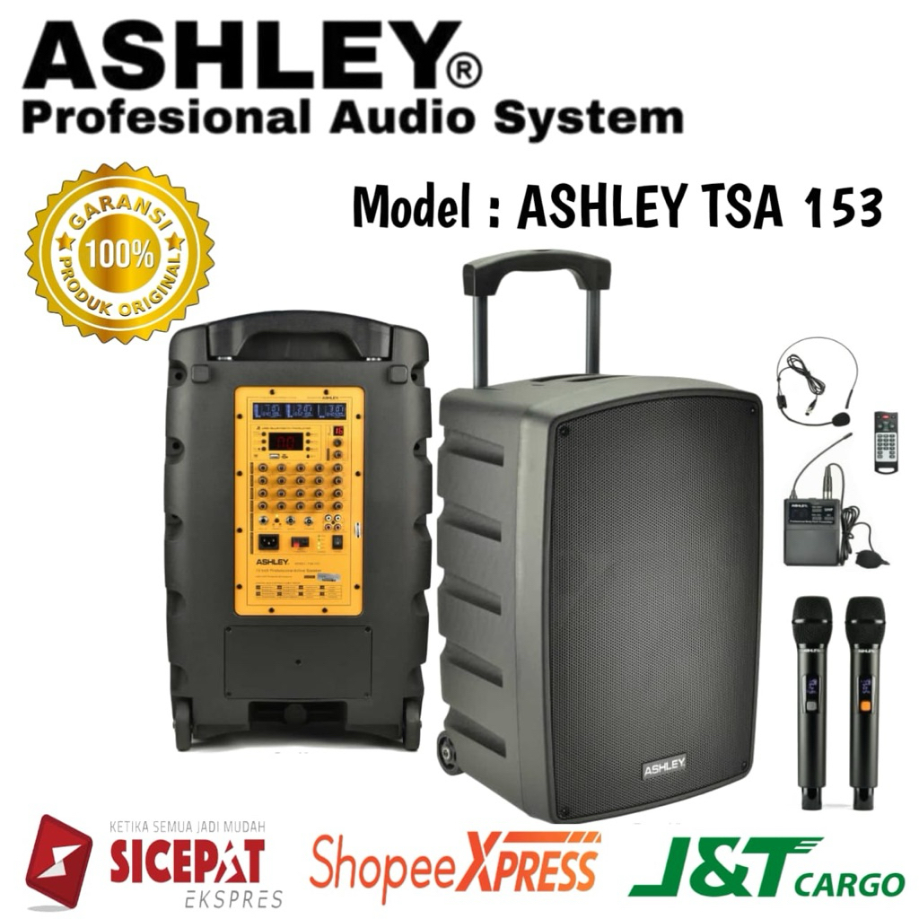 Speaker Portable Ashley Tsa 153 Original Speaker portable Ashley 15inch
