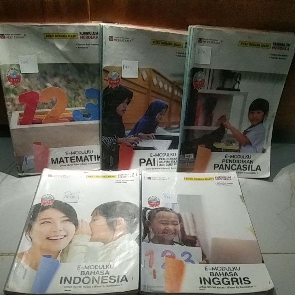 Buku paket pelajaran e-modulku matematika.bahasa indonesia.bajasa inggris.agama Islam/pai.ppkn kumer