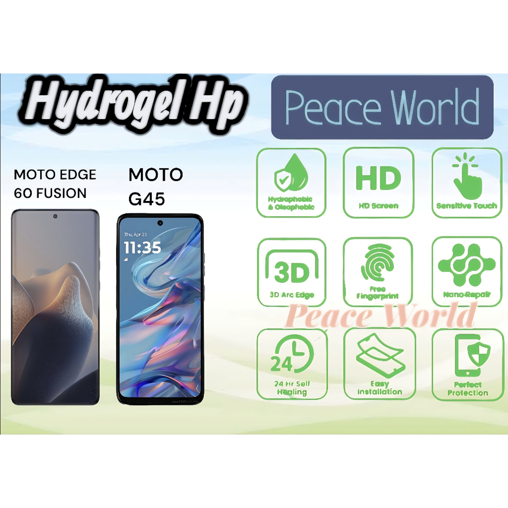Antigores Hydrogel Motorola Edge 60 Fusion Moto G45 Hydrogel Hp Handphone Antigores Hp Handphone