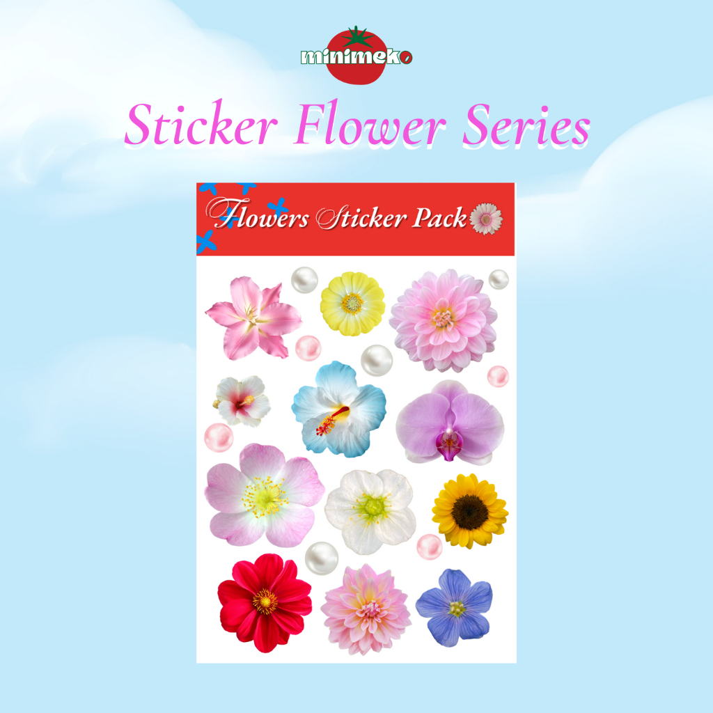 

STIKER BUNGA AESTHETIC MINIMEKO 15 PCS FLOWER STICKER PACK SERI KAWAII FLORAL UNTUK JOURNAL, SCRAPBOOK, HP, DEKORASI