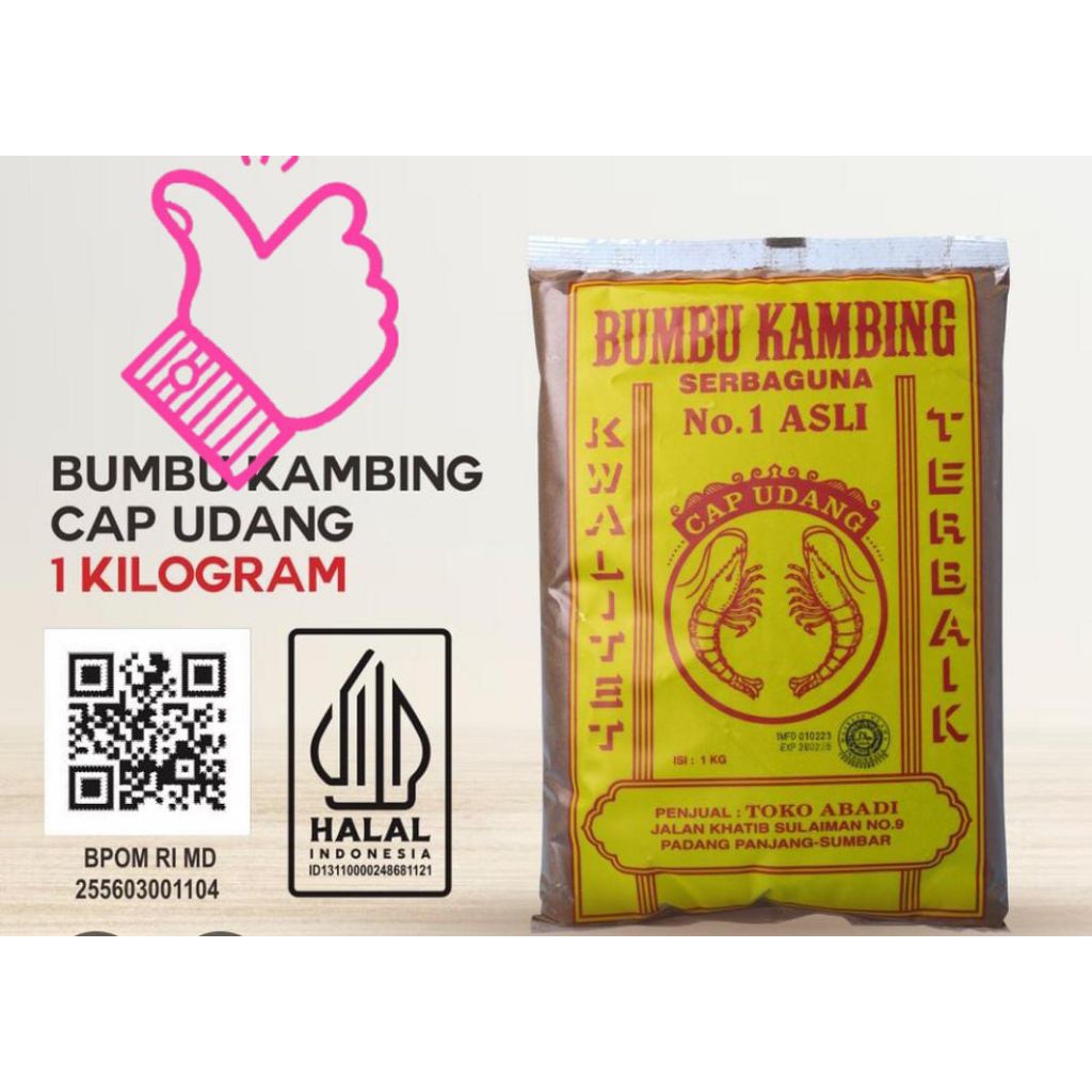 

Bumbu kambing udang cap udang 50 gr