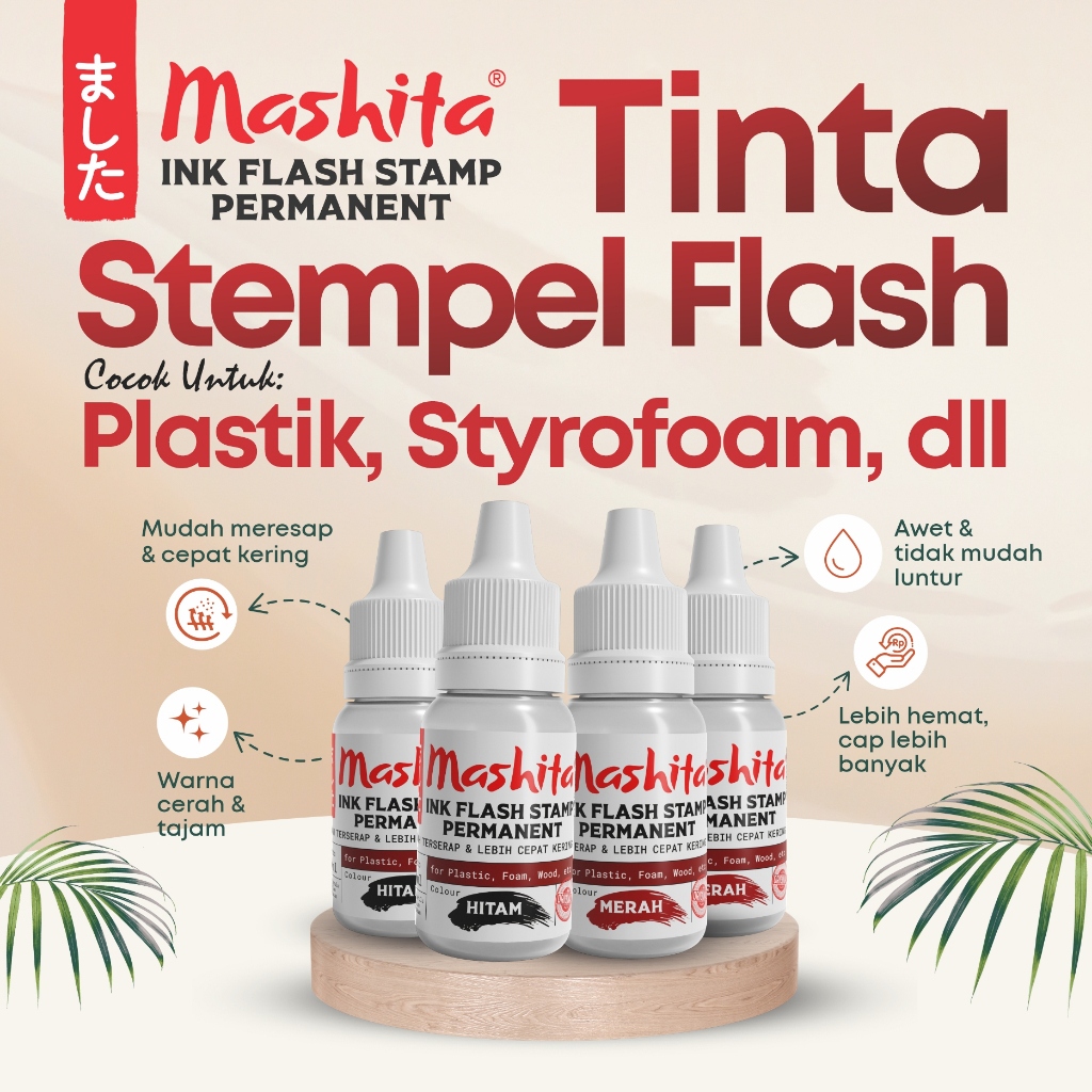 

Tinta Refill Stempel Flash PERMANEN KHUSUS MEDIA PLASTIK | 10ML | ORIGINAL