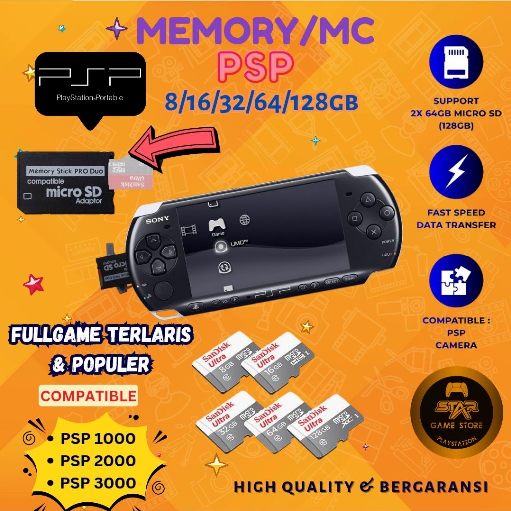 Memory Card Psp Sony Full Game