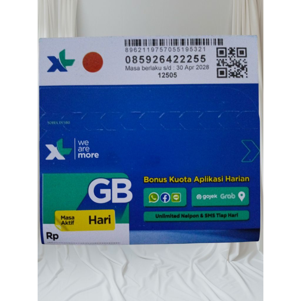 nomor cantik XL 9264 222 55 kosongan murah jaringan 5G