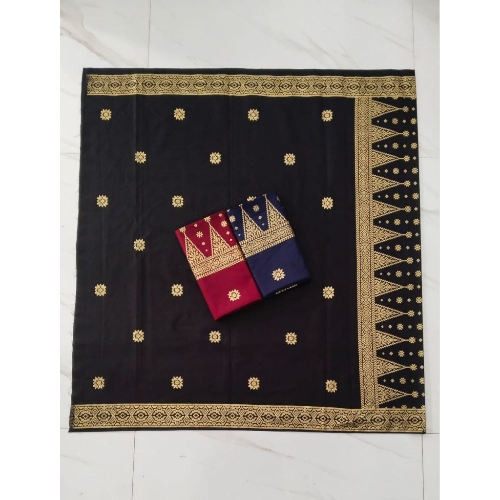 KAIN BATIK PRADA BAKUNG BUNGA SONGKET KAIN BATIK PRADA BALI / KAIN BATIK WARNA SILVER GOLD