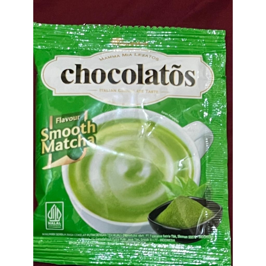 

Chocolatos Smoot Matcha 25g, 1Renceng isi 10 Sachet