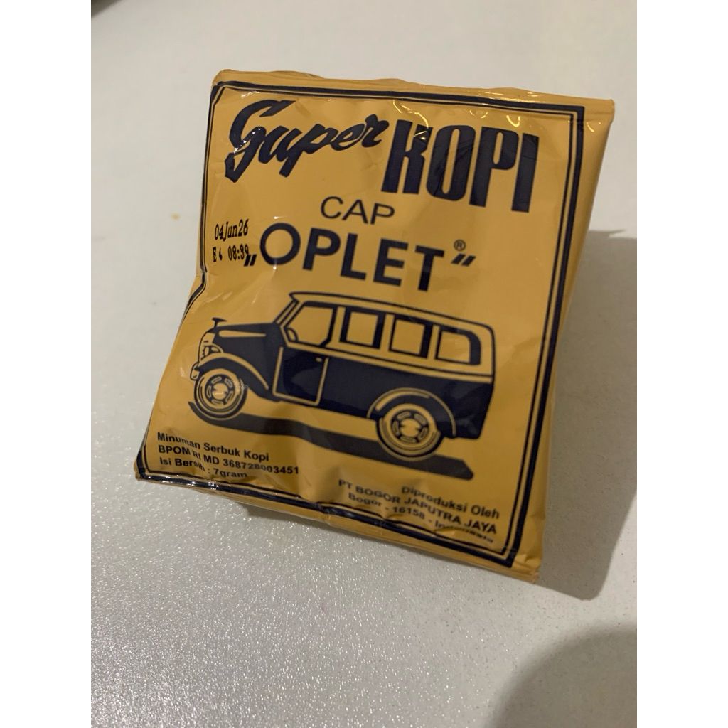 

Kopi Oplet Tanpa Gula 1 Pack Isi 30pcs