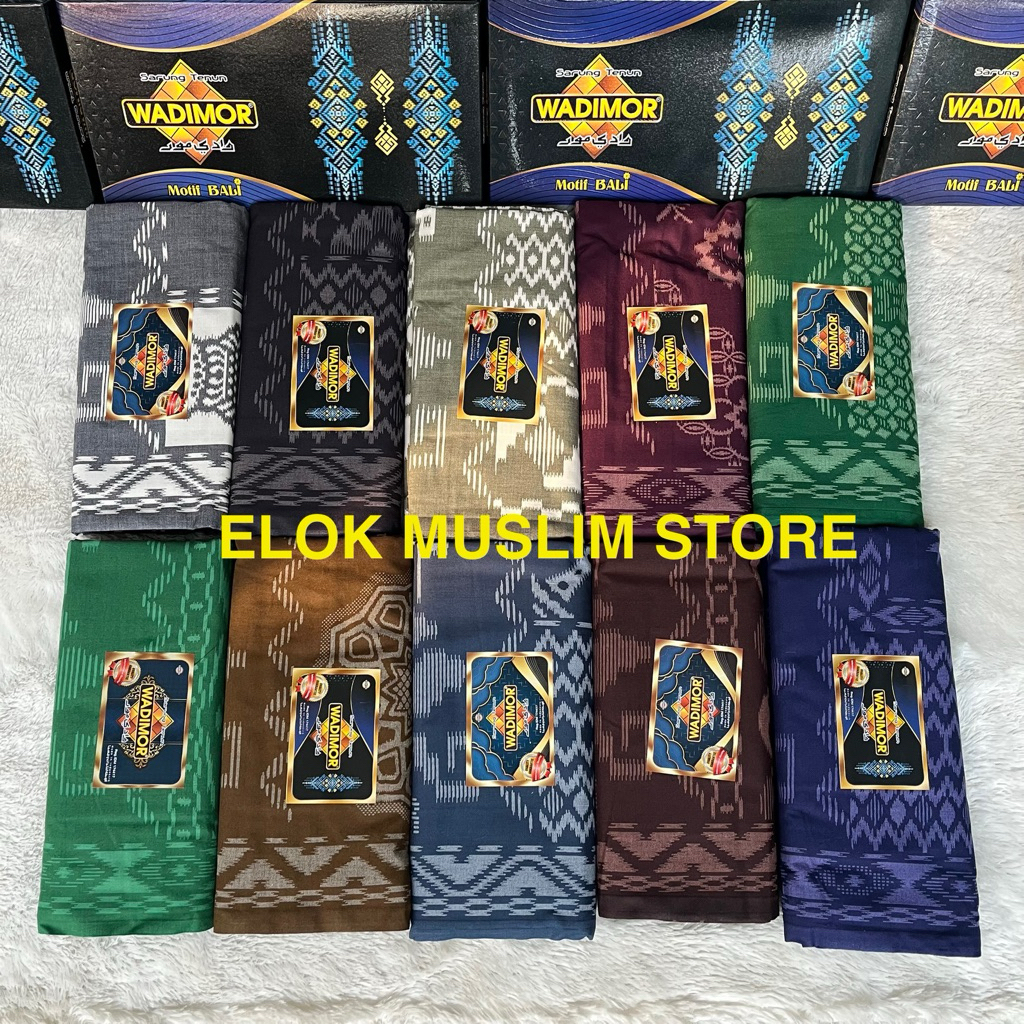 Kndegan_syal - Sarung Wadimor Bali 555 Warna Terbaru Sarung Santri Tenun Premium
