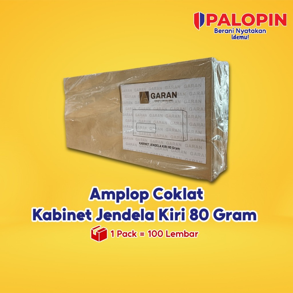 

Amplop Cokelat - Garan Kabinet Jendela Kiri 80 Gsm ( isi 100 pcs )
