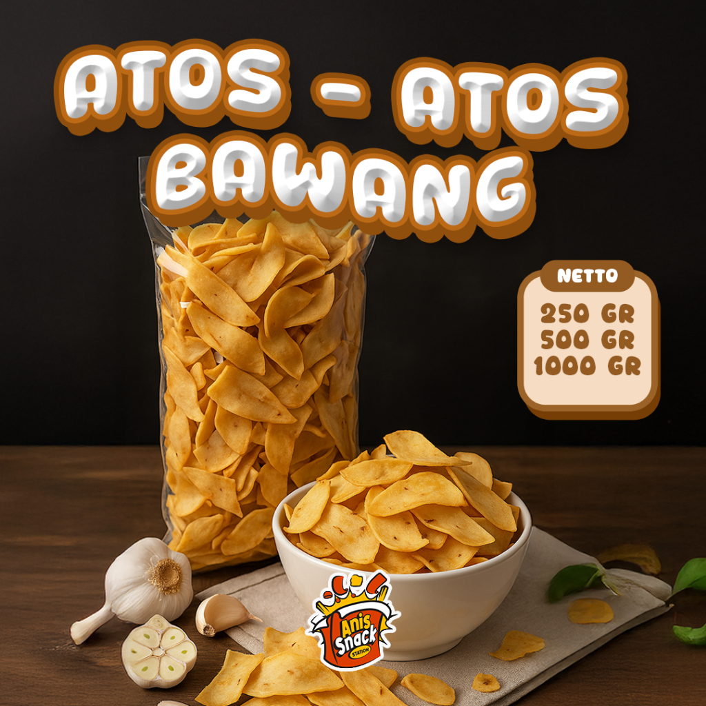 

Atos-Atos Bawang / Keripik Atos Bawang / Criping Bawang