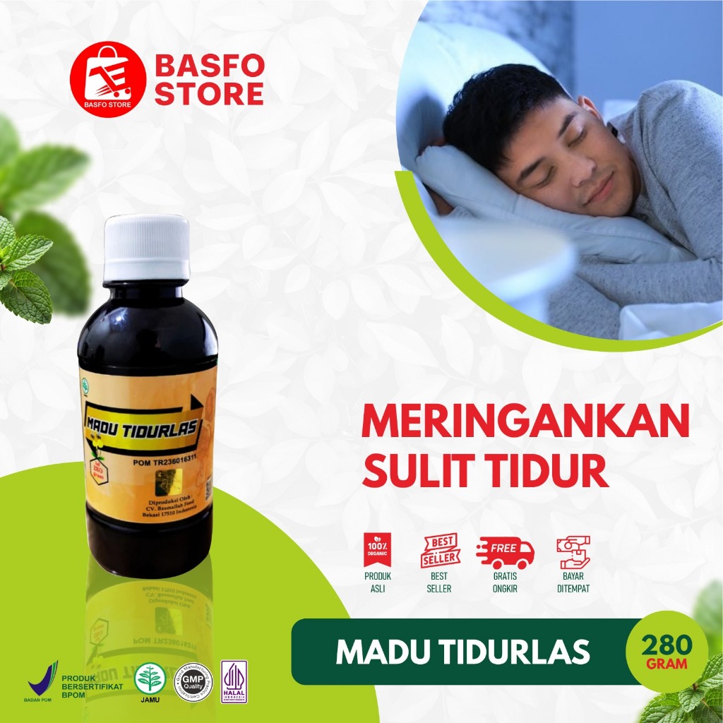 

Madu Tidurlas 280 Gram - Membantu Meringankan Gangguan Sulit Tidur