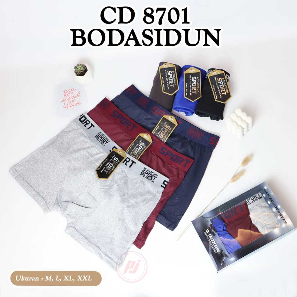 CELANA DALAM PRIA BOXER 8701 BODASIDUN/CELANA DALAM PRIA IMPORT TERMURAH