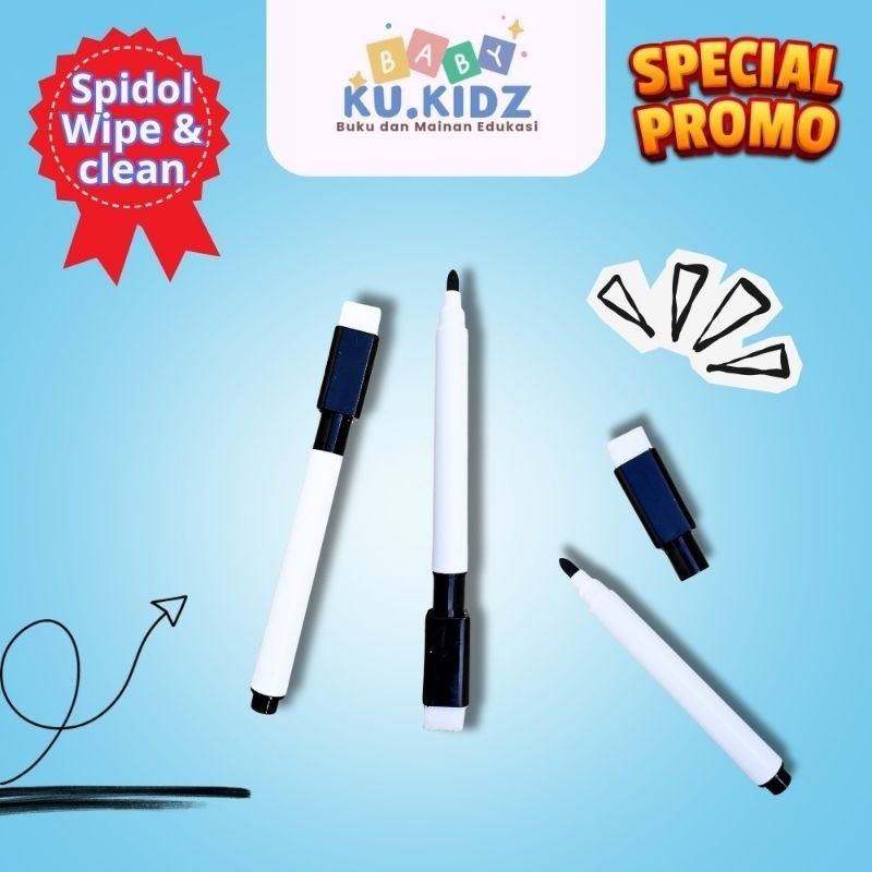 

Spidol Anak Bisa Dihapus Wipe And Clean 1 PCS