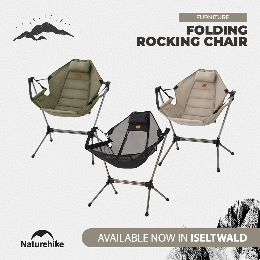 Naturehike Kursi Lipat Camping NH21JJ004 Folding Rocking Chair YL11