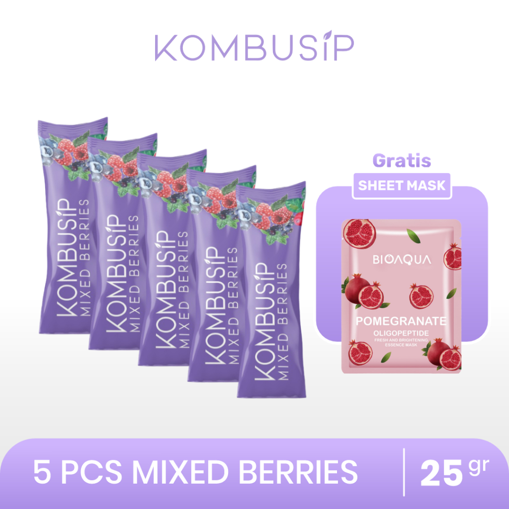 

Kombusip Kombucha Mixed Berries Minuman Teh Serbuk 5 Sachet