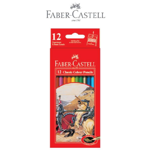 Faber Castell Pensil Warna Classic 12 Panjang / Faber Castell Pensil Warna
