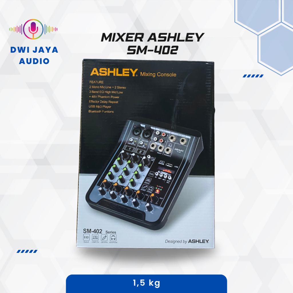 Mixer 4 Channel Ashley SM-402 | Mikser 4 cenel