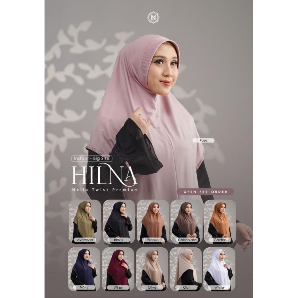 Nadheera Luxury | Hilna Instant - Kerudung Instant Model Terbaru by Nadheera