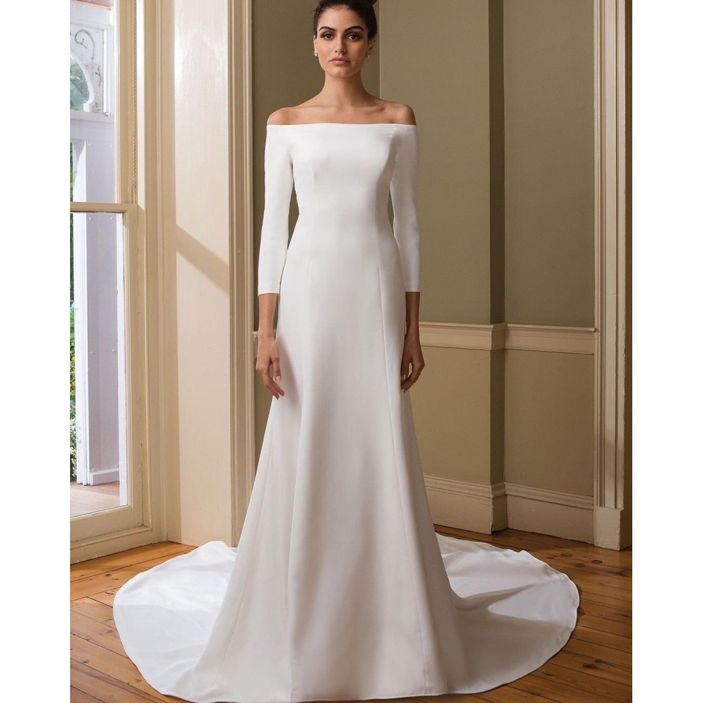 Chiobushop - (Marea) Dress Prewedding & Wedding Dress Simple Elegant