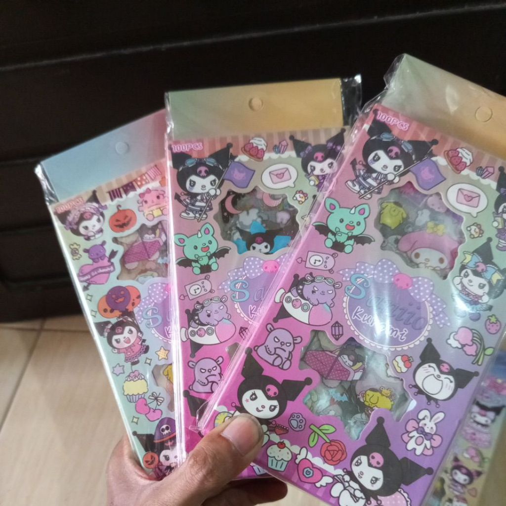 

stiker Sanrio box isi 100 pcs