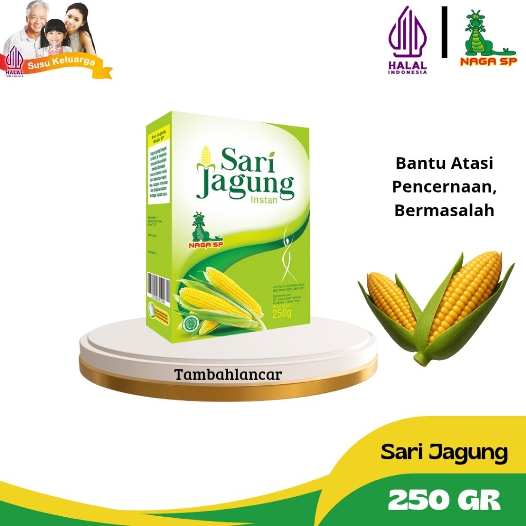 

Susu Rendah Lemak Sari Jagung Bubuk Instan Naga SP