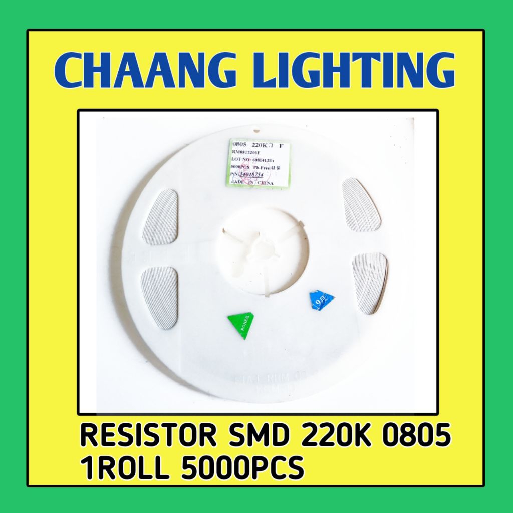 1 ROLL RESISTOR SMD 0805 220K 1ROLL 5000 PCS RESISTOR 220K 220K 224 SMD 0805