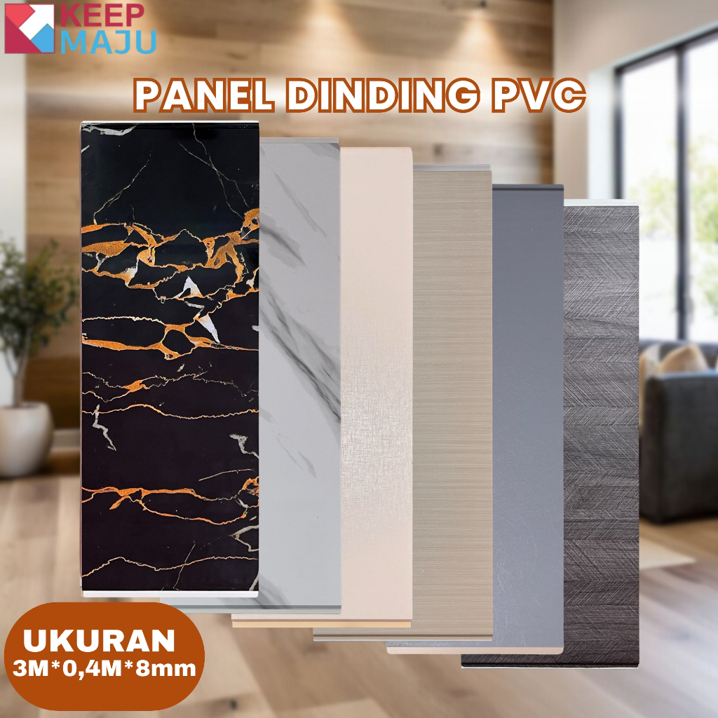KEEP MAJU 3M*0.4M Wallboard / Wallboard PVC / Papan Dinding Pelindung / Papan Dinding PVC / Papan Di