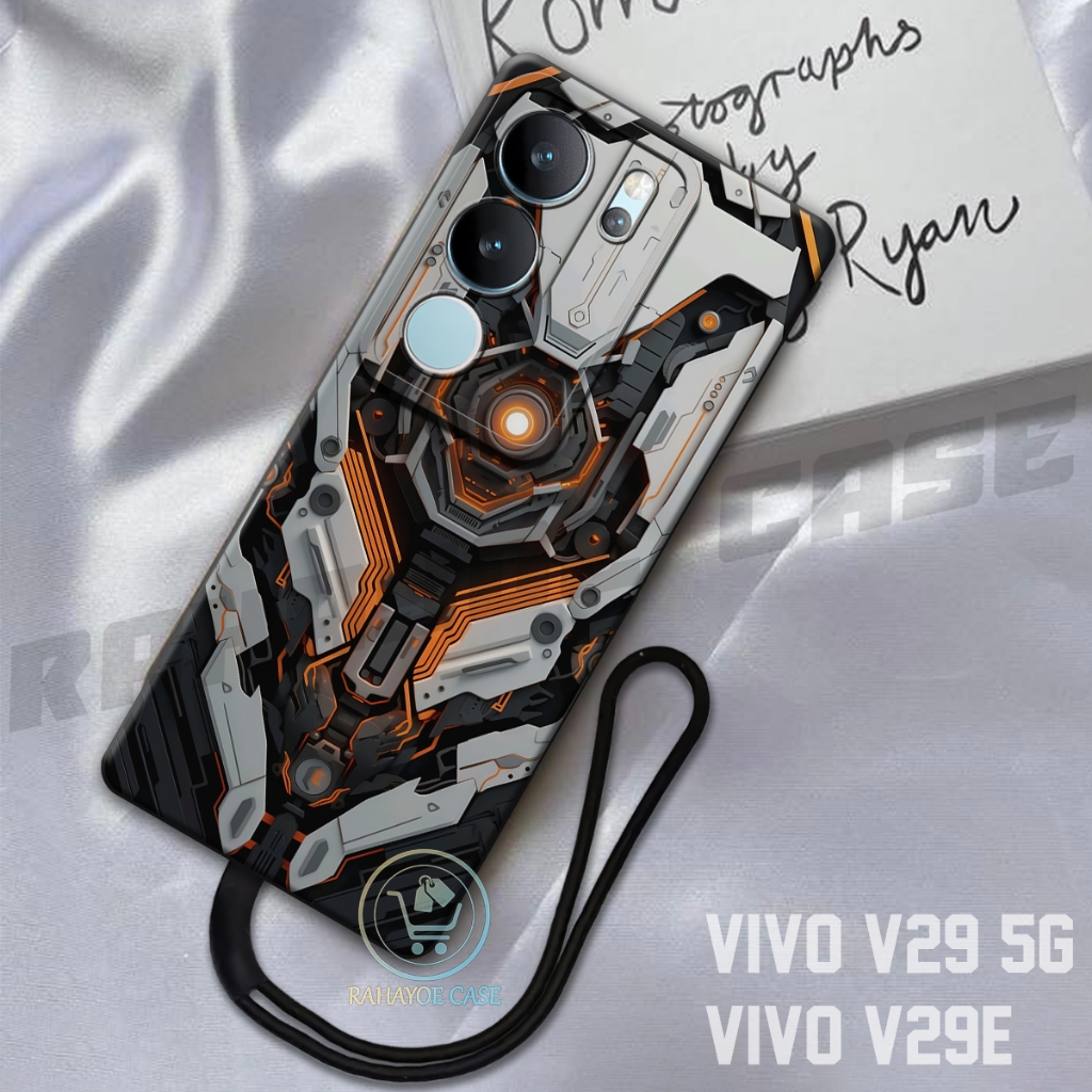 RAHAYOE CASE -  Case Vivo V29 5G - Case Vivo V29E  Free Tali Hp - Fashion Case Softcase Macaron Prot