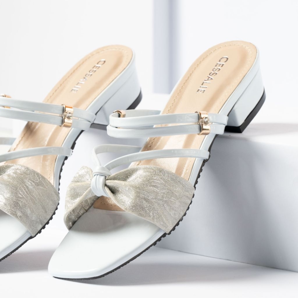 Cessalie sandal heels wanita Diana hak tahu 3cm sandal heels wanita sandal heels sandal hak tahu sen