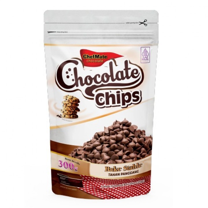 

Chefmate ChocoChips 300 Gram Bakestable Tahan Panggang