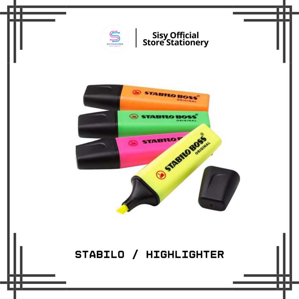 

Stabilo Boss Highlighter Pewarna Tulisan Warna Pastel