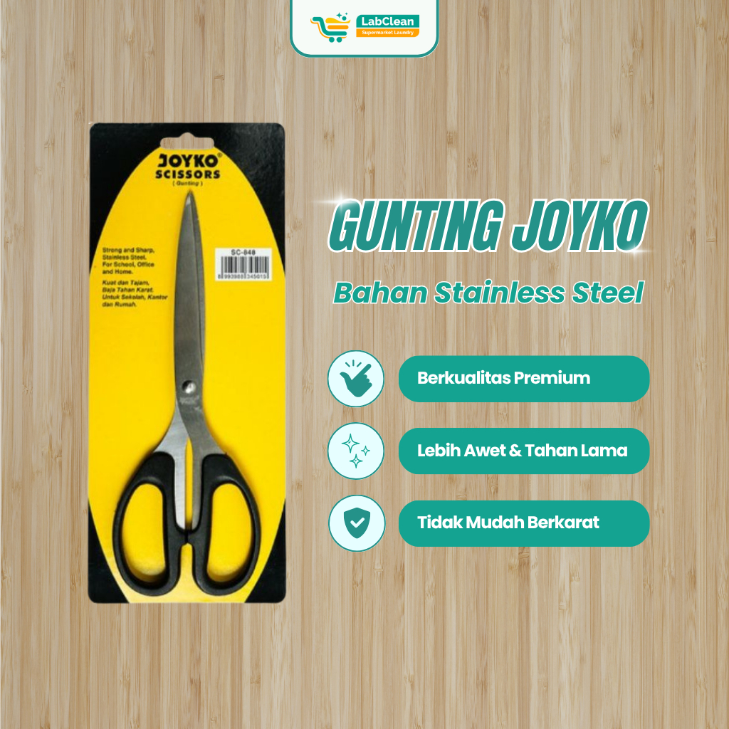 

Gunting Joyko SC-848 Large Scissors – Kualitas Baik Serbaguna Tajam & Nyaman Dipakai!