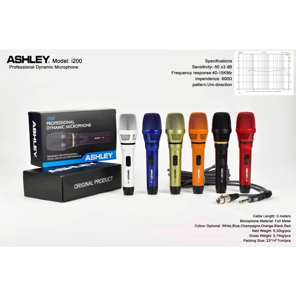 Mic ashley i200 Mic i200 Ashley Original