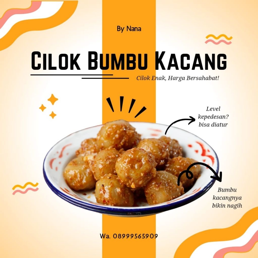 

Cilok Bumbu Kacang Enak Empuk Gurih isi 20