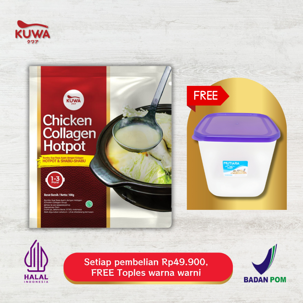

KUWA Chicken Collagen Hotpot - Kaldu Sup Ayam Kolagen - 100g