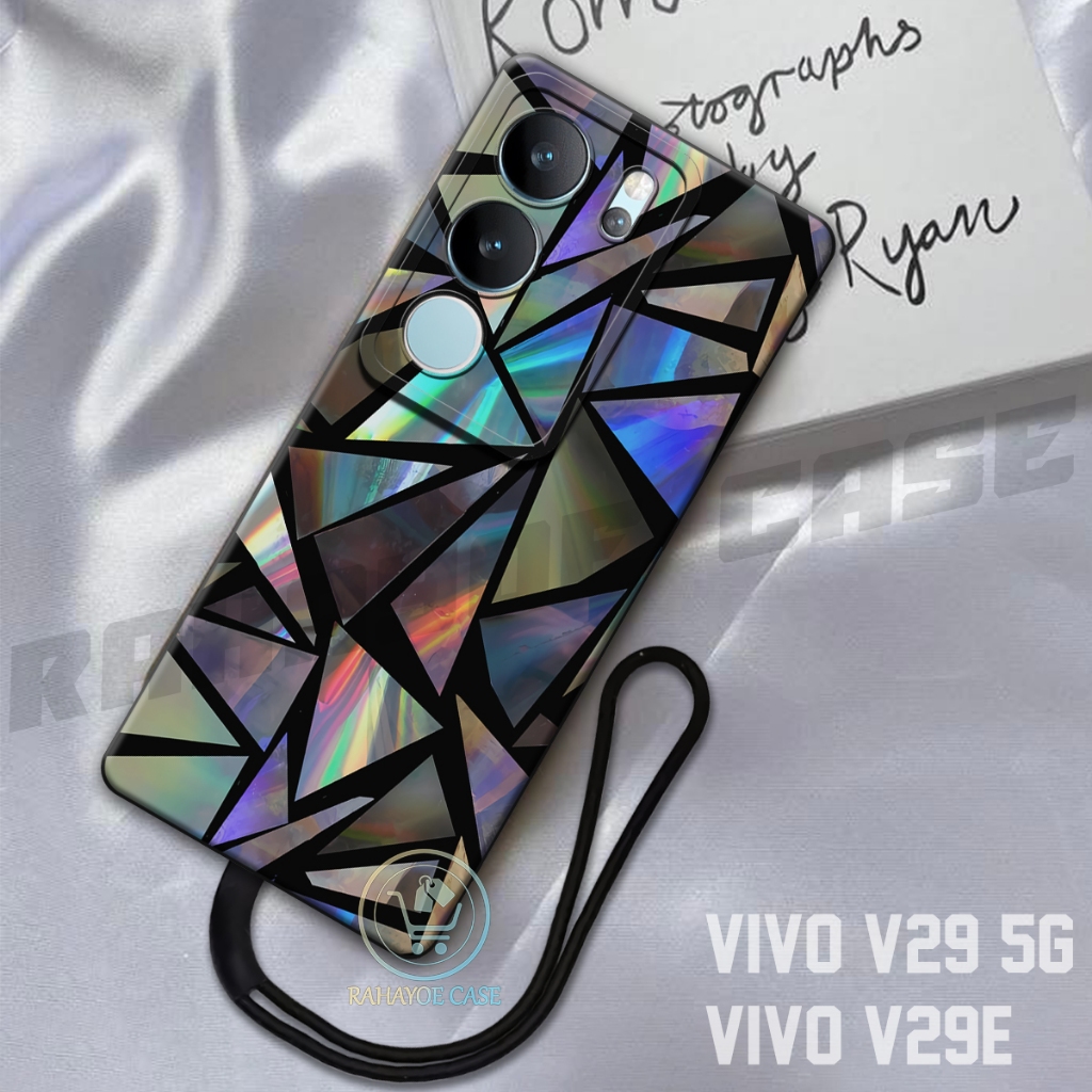 RAHAYOE CASE -  Case Vivo V29 5G - Case Vivo V29E  Free Tali Hp - Fashion Case Softcase Macaron Prot