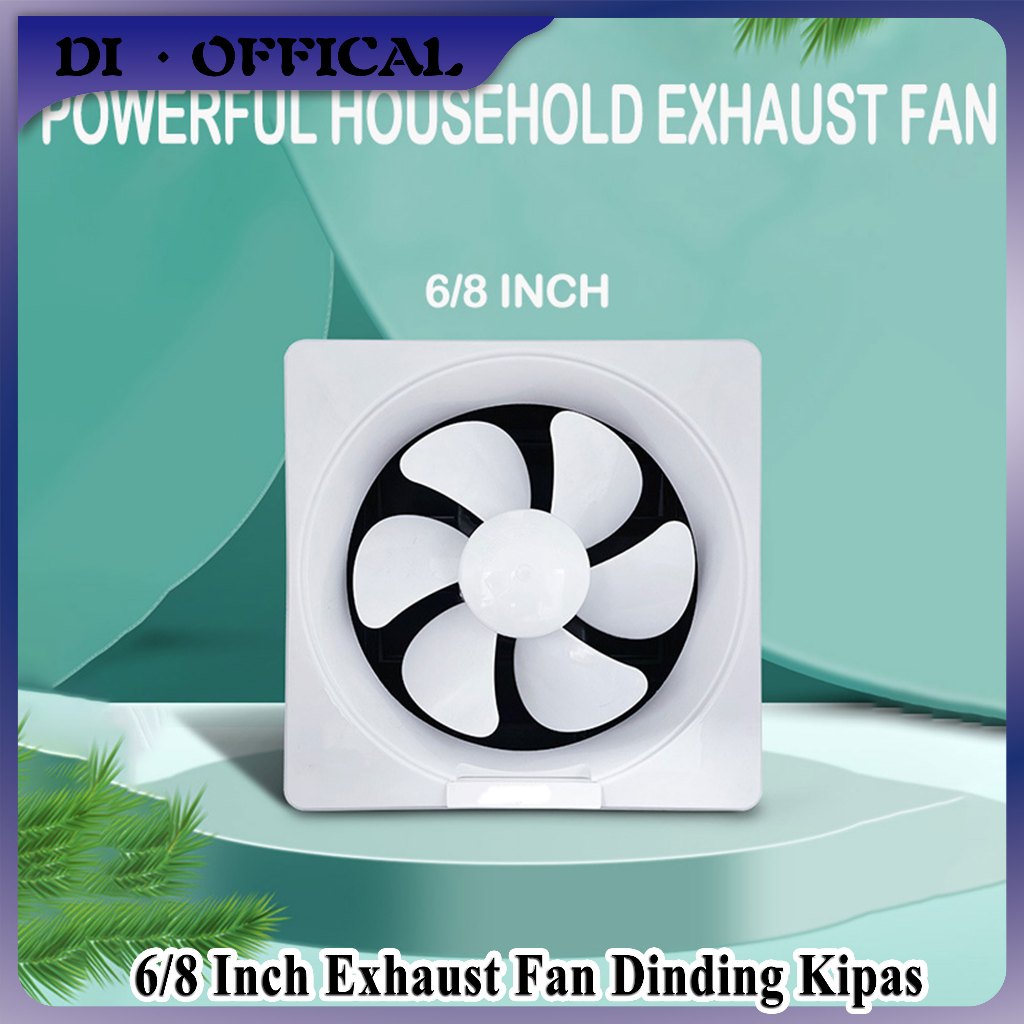 6/8 Inch Exhaust Fan Dinding Kipas Exhaust Ventilasi Dinding Booster Fan Wall Duct Fan