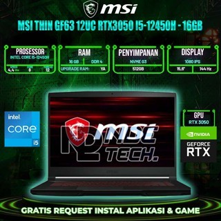 MSI Thin GF63 12UC RTX3050 i5-12450H