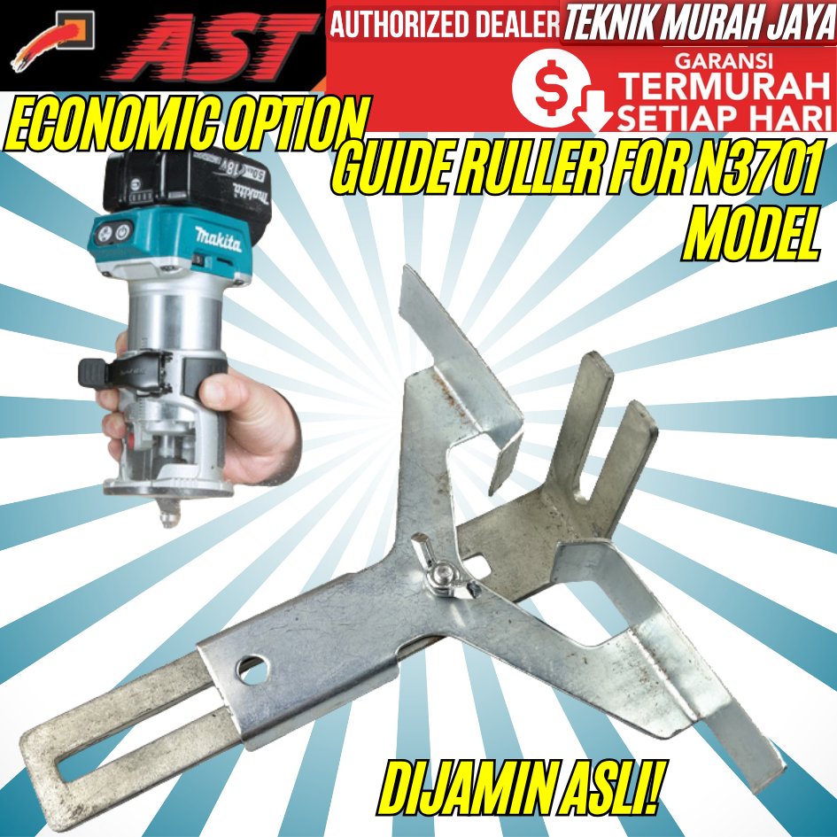 

AST by BULTRAX BULL Penggaris Mesin Asah Trimmer Makita N3701 Siku Skoneng Straight Guide