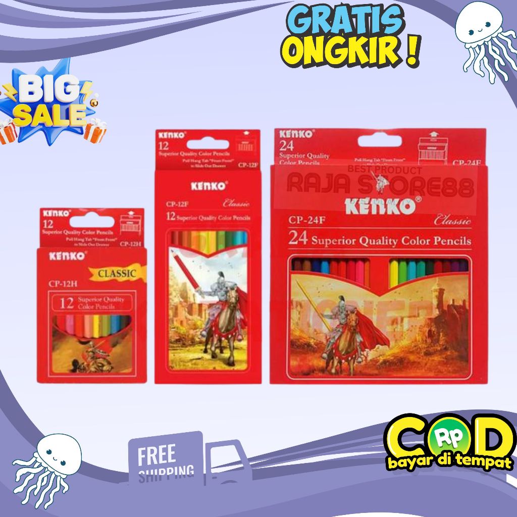 

Pensil Warna KENKO Color Pencil 12 Warna