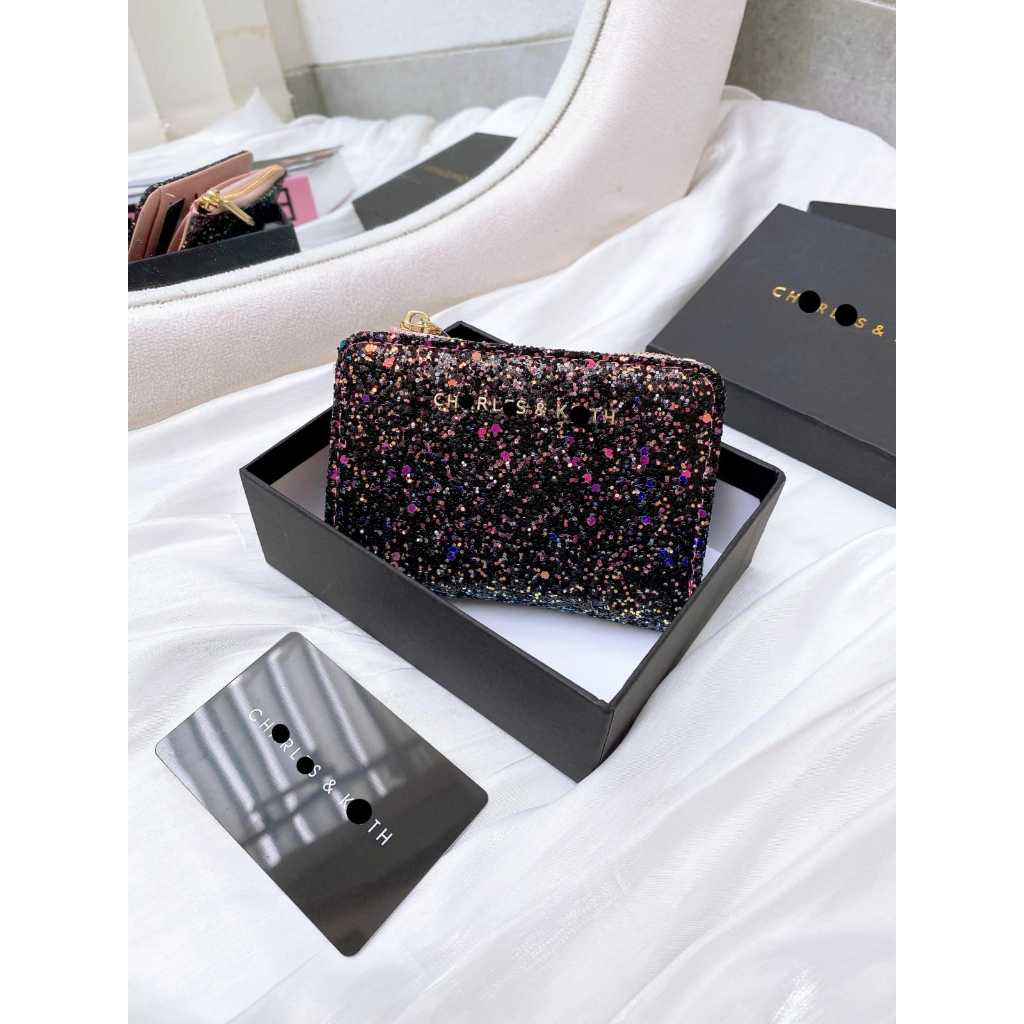 Dompet Lipat Wanita Terbaru Kekinian Stylish Kode CK38 Gliter PRemium CK Include Box Medium Size