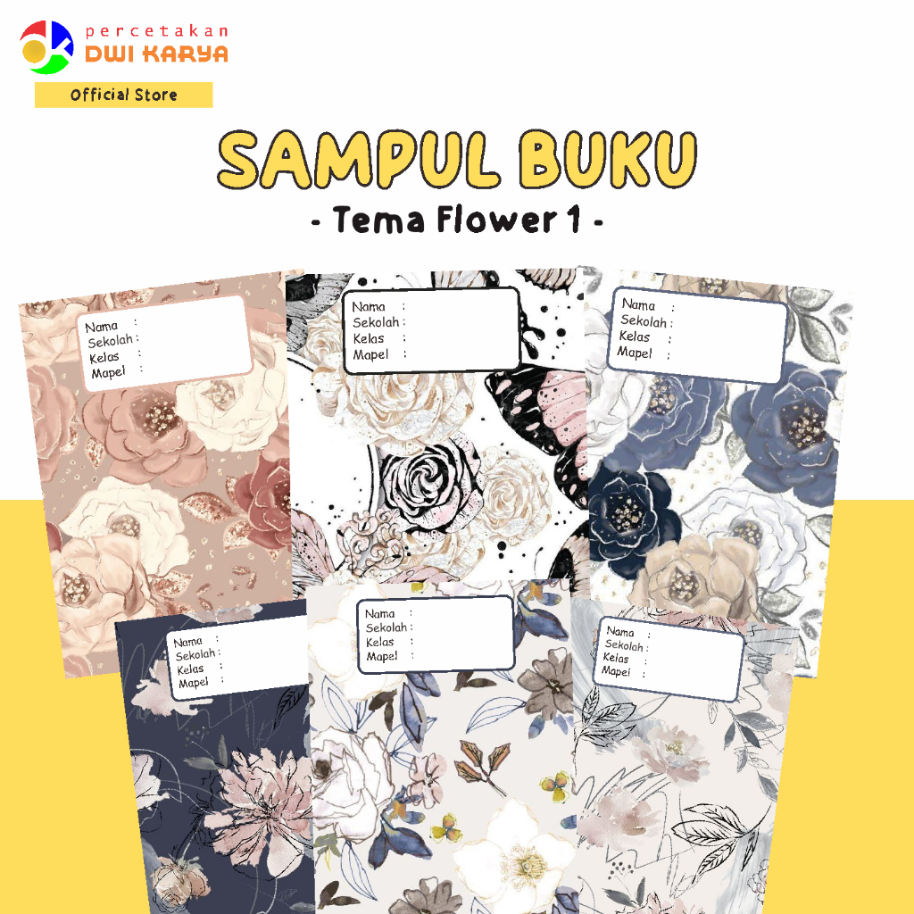 

Sampul Buku Flower Bisa Request Ukuran