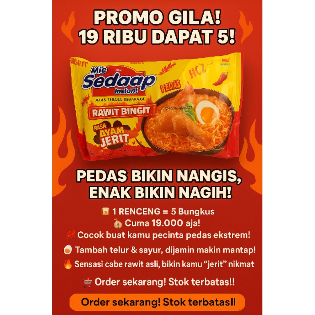 

Sedap Ayam Jerit paket 5pcs