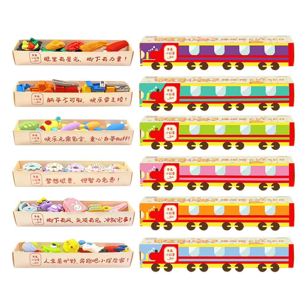 

8256 Penghapus karakter Mobil Makanan Donut anak perempuan laki laki / Koleksi stationery gift