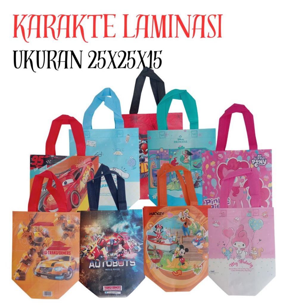 

Tas Ulang Tahun Ukuran 25x25x15 Isi 1pcs Bahan Laminasi, Tas Karakter, Tas Peackaging, Tas Kemasan.