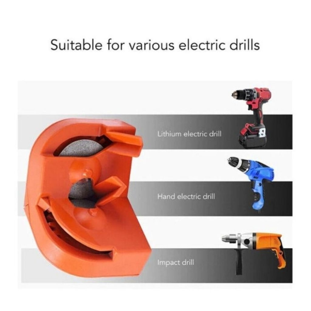 Tools Pengasah Asah Mata Bor Drill/ Alat Asah Mata bor besi kayu Beton Sharpener Titanium Original/A