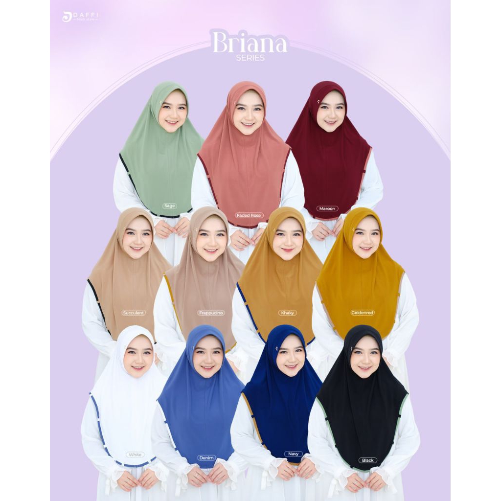 BRIANA JILBAB INSTAN BY DAFFI HIJAB