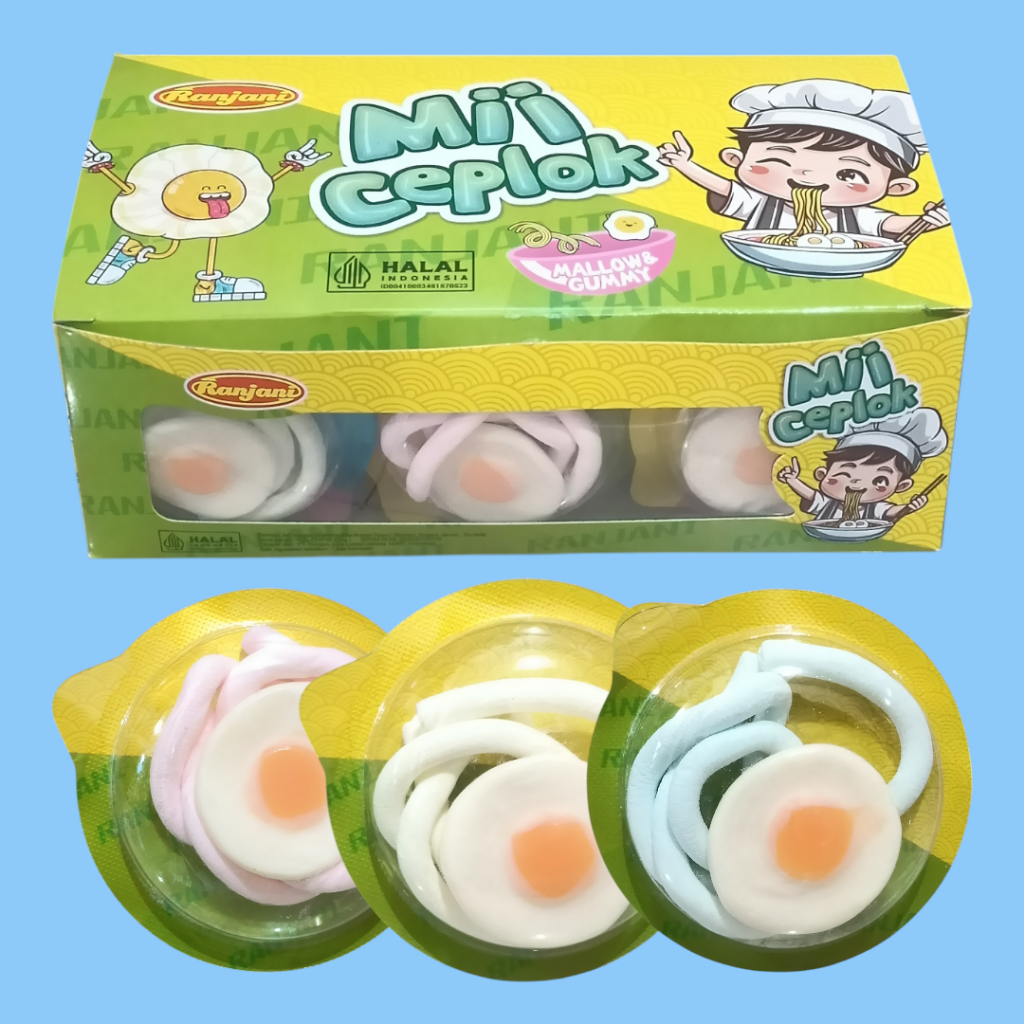 

Ranjani Mii Ceplok Permen Marsmallow Lunak [24 pcs/box]
