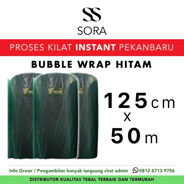 

Plastik Bubble Wrap Hitam 125cm x 50m Bubblewrap MTAP PREMIUM TERMURAH ROLL